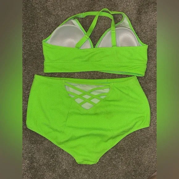 Torrid Textured Strappy Bathing Suit Size 3 - Picture 2 of 6